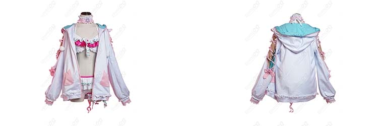 博衣こより パーカー水着コスプレ衣装｜hololive holoX研究者・ピンク基調の可愛いフルセット