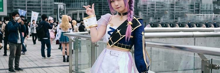 ホロライブ 常闇トワ MV衣装コスプレ 黒×紫の小悪魔スタイルを高再現フルセットで楽しめる一着