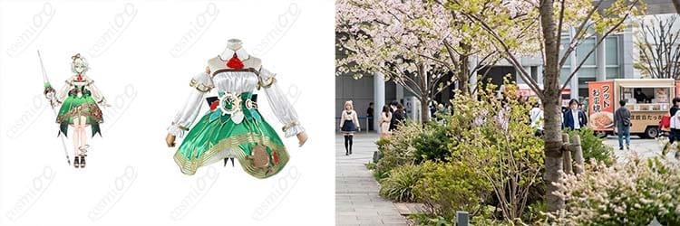 セシリア・イマーグリーン コスプレ衣装 ホロライブENの世界観を美しく表現できる、高再現ドレス