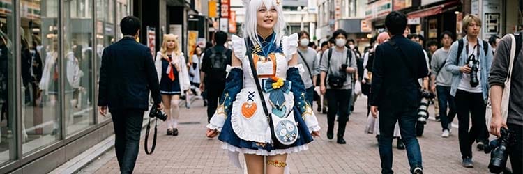 白上フブキ レトロ喫茶 新衣装 コスプレ衣装｜ホロライブの上品かわいい空気感をまとえるフルセット