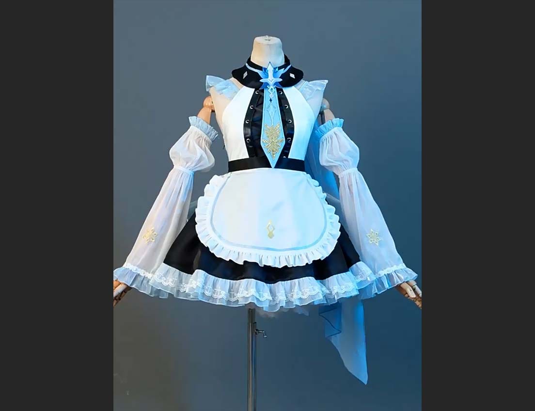 原神 エウルア メイド服コスプレ衣装｜高品質フルセット通販【COSMIOO】